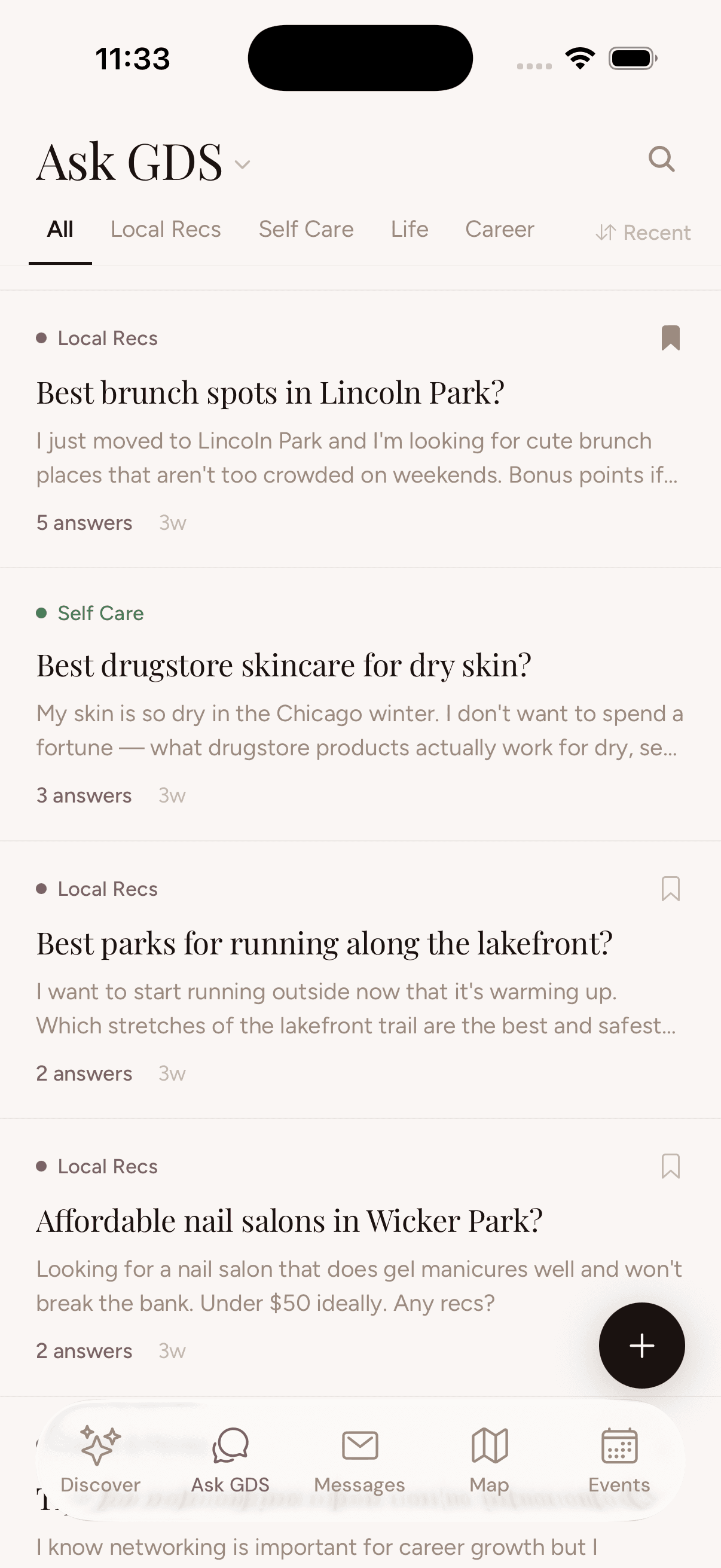 App Ask GDS screen