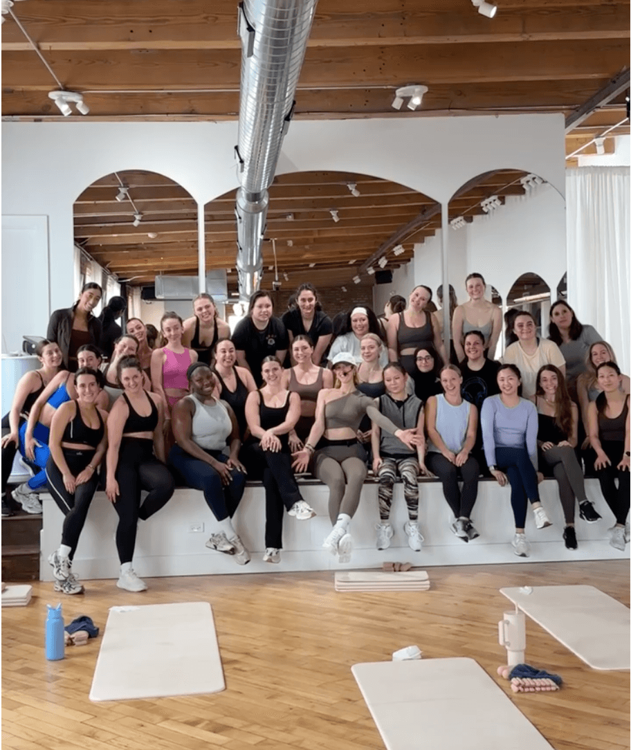 Pilates group portrait after class