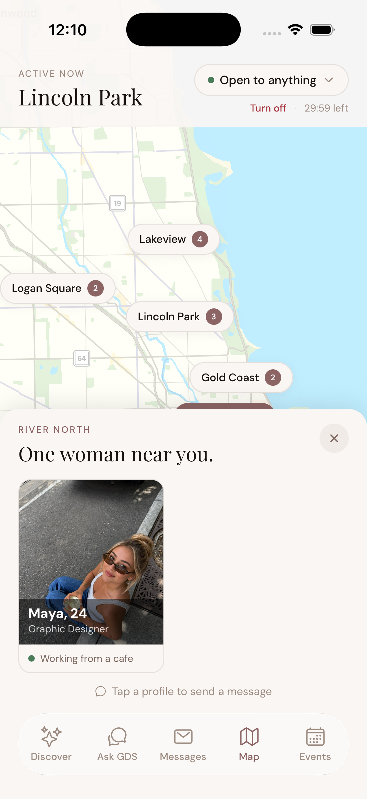 Active now — one woman near you