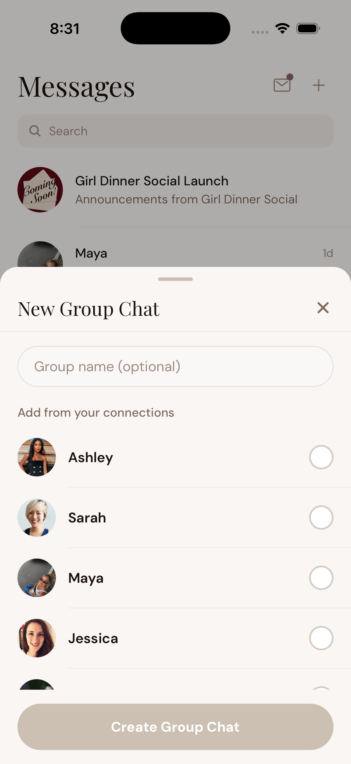 New group chat
